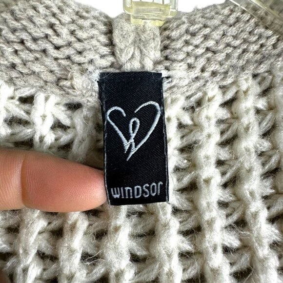 Windsor Chunky Knit Hooded Cardigan Womens Sweater With Pockets Size (L) - Picture 7 of 9